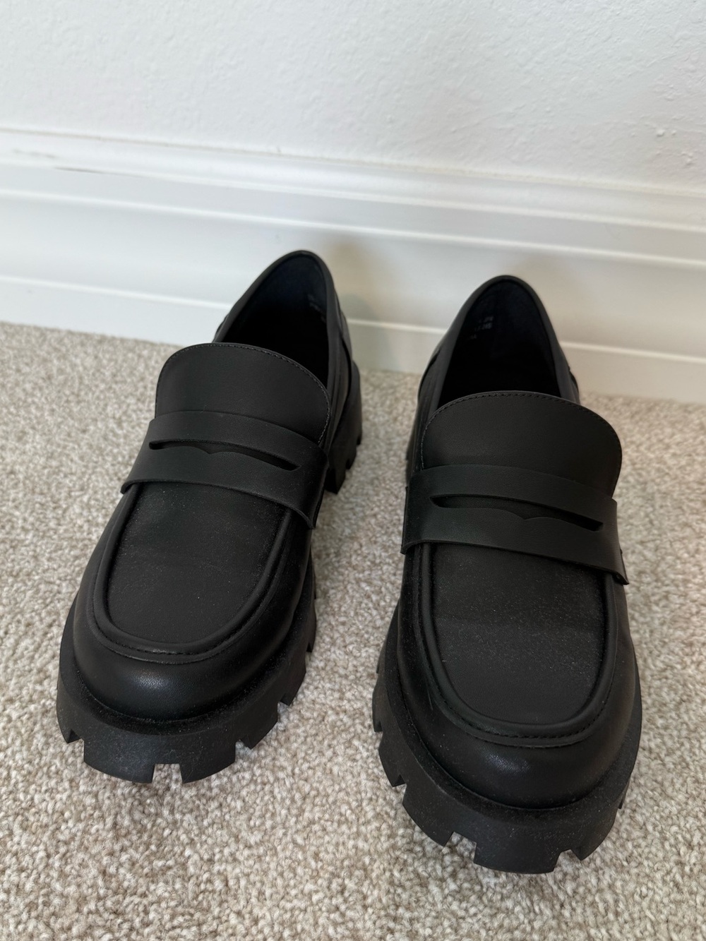 Women’s Chunky Black Loafers